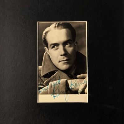 Barry K. Barnes signed photo