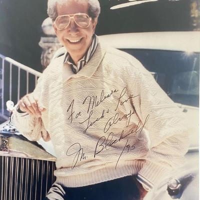 Richard Blackwell signed photo