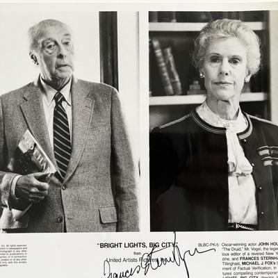 Bright Lights, Big City Frances Sternhagen signed movie photo