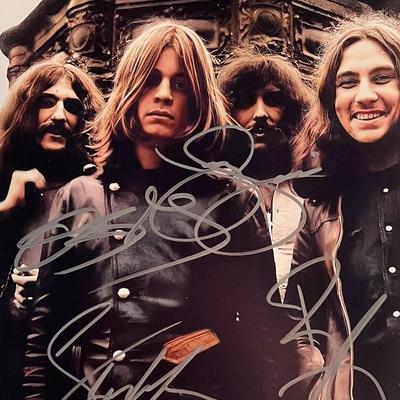 Black Sabbath band signed photo