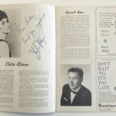 Chita Rivera signed program