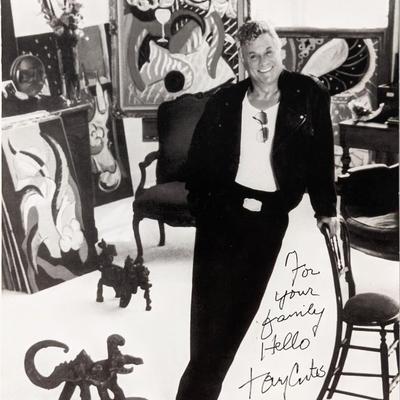 Tony Curtis signed photo