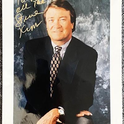 Journalist Steve Kroft signed photo