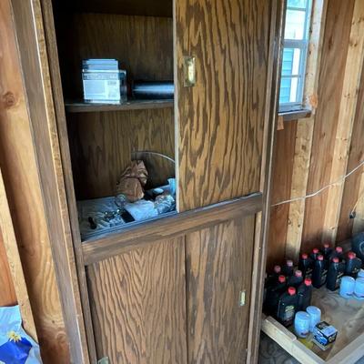 Garage cabinet with doors