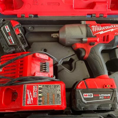 Milwaukee Impact Drill in case w/charger/extra battery