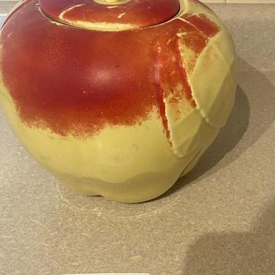 Vintage Apple Cookie Jar