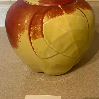 Vintage Apple Cookie Jar