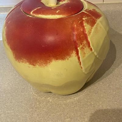 Vintage Apple Cookie Jar