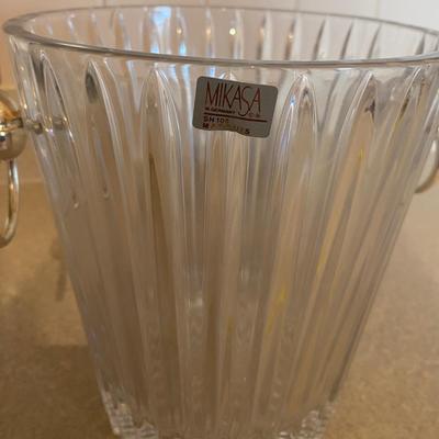 Mikasa Crystal Wine Chilling Bucket and Glasses