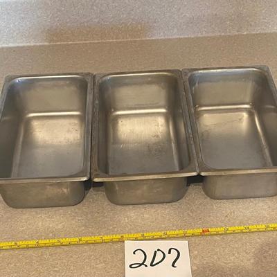 Set of Stainless Steam Pans