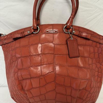Coach Faux Alligator Handbag