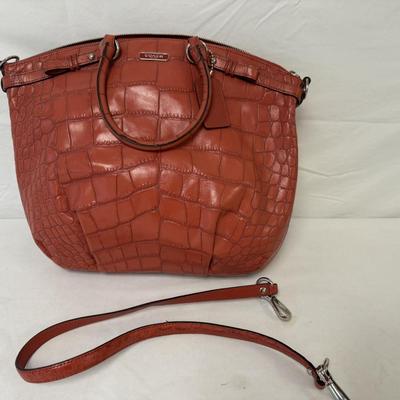 Coach Faux Alligator Handbag
