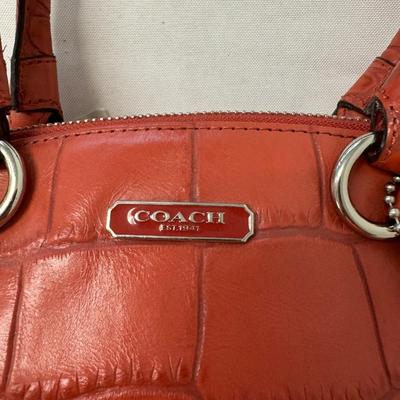 Coach Faux Alligator Handbag