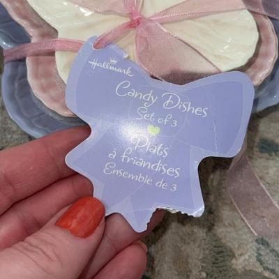Vintage hallmark set of 3 candy dishes