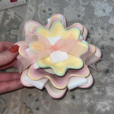 Vintage Russ stackable candy bowls