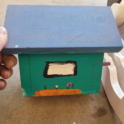 Collection of handmade wooden items