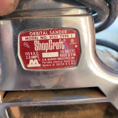 Shopcraft orbital sander and engraver