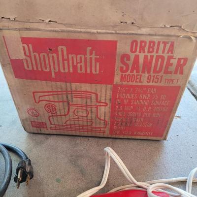 Shopcraft orbital sander and engraver