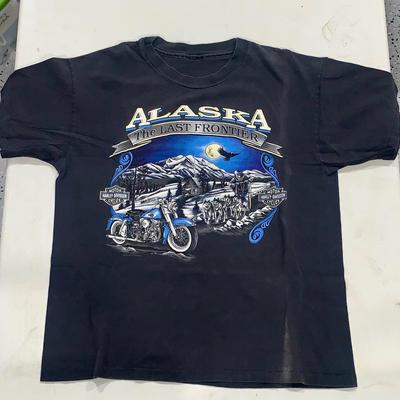 1989 Harley/Davidson Single Stitch Tee Shirt - Alaska, The Last Frontier