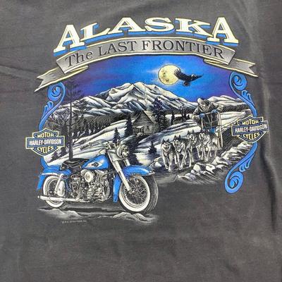 1989 Harley/Davidson Single Stitch Tee Shirt - Alaska, The Last Frontier