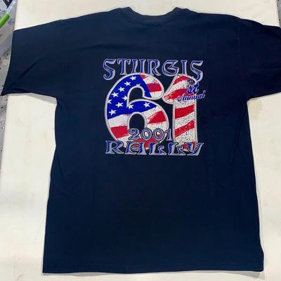 2001 Sturgis Motorcycle Rally Tee Shirt