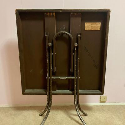 Vintage Ambassador 3-Position Folding Card Table