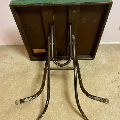Vintage Ambassador 3-Position Folding Card Table