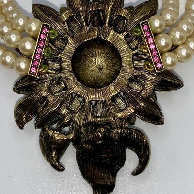 Heidi Daus Flower Necklace With Original Box