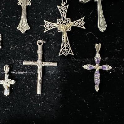 Sterling cross lot silver marcasite