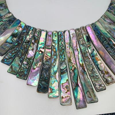 Abalone/Shell Bib Necklace