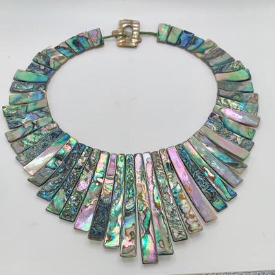 Abalone/Shell Bib Necklace