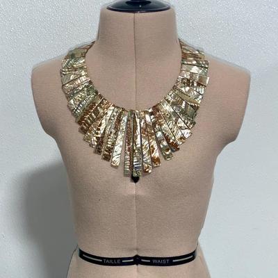 Abalone/Shell Bib Necklace