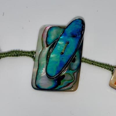 Abalone/Shell Bib Necklace