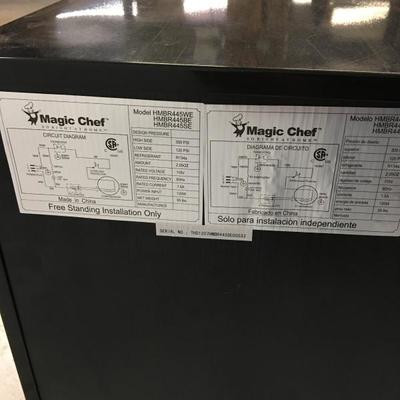 Stainless Steel Magic Chef Mini Refrigerator Lot#6