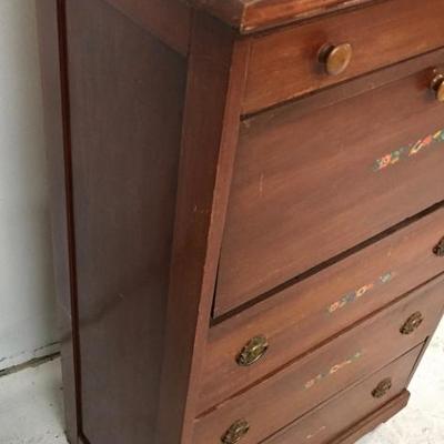 Vintage Pine Dresser w/ Drop Front writing desk Lot#2