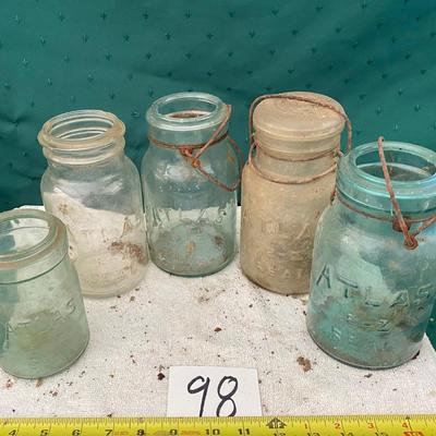 Vintage Atlas Jar Lot