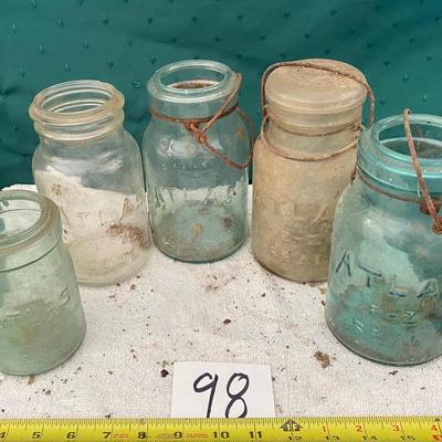 Vintage Atlas Jar Lot