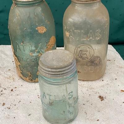 Vintage Atlas Jar Lot