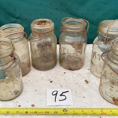 Vintage Atlas Jar Lot