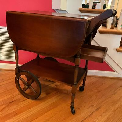 105 Vintage Pine Tea Cart