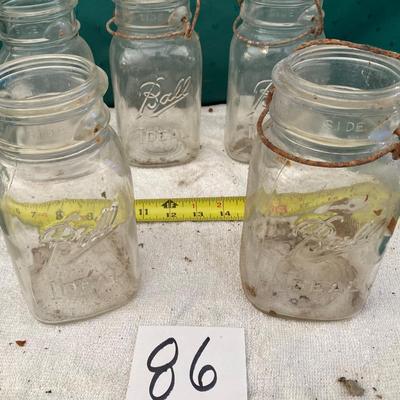 Vintage Ball Square Jar Lot