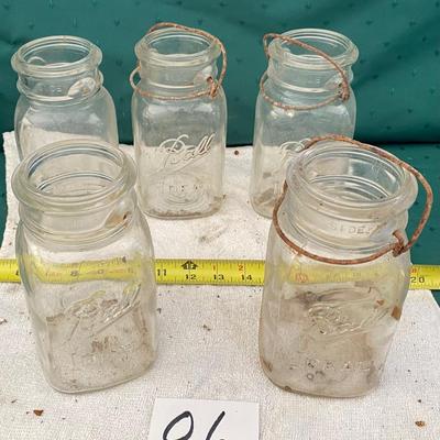 Vintage Ball Square Jar Lot
