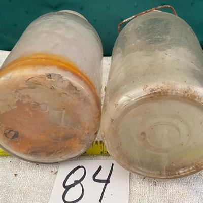 Vintage 1/2 Gallon Milk Jars