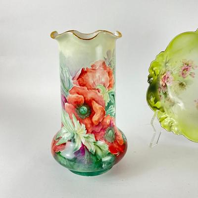 109 Royal Austria Vase & German Bowls