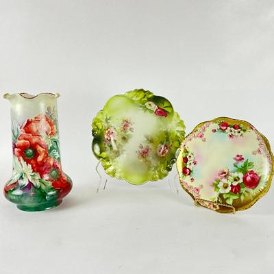 109 Royal Austria Vase & German Bowls