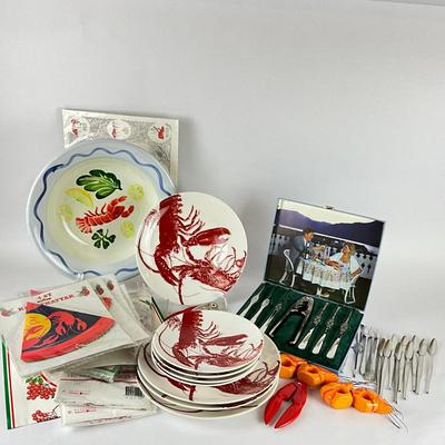 117 Lobster Set With Caskata Dishes