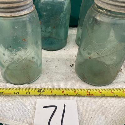 Vintage Quart Ball Jar Lot