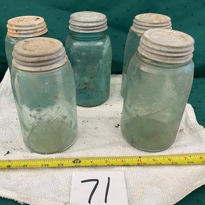 Vintage Quart Ball Jar Lot