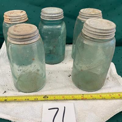 Vintage Quart Ball Jar Lot