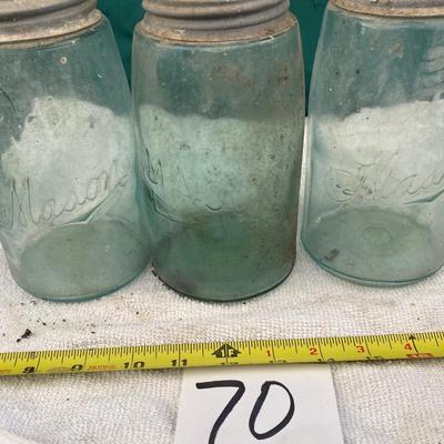 Vintage Mason Quart Jar Lot
